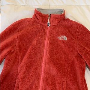 women’s pink north face fleece
